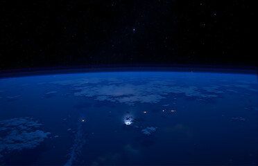 Earth Night View From Space