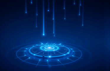 Tech - Blue Light Effect Ring Scene