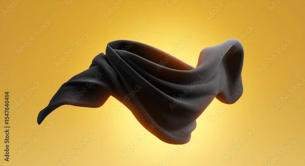 Aufkleber Drapery is gracefully displayed, its soft, flowing fabric highlighted by a warm background. The gentle curves and texture create a striking visual effect, emphasizing style and artistry in design.