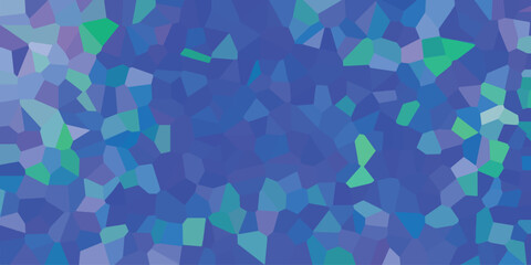 Abstract mosaic background illustration with cool blue tones and geometric shapes for creative design purposes