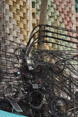 random electrical cables