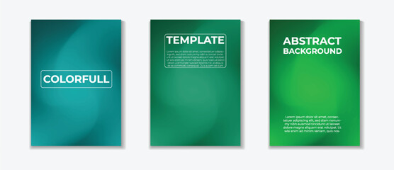 Colorful Style Backgrounds Set in Colorfull Modern Template and Design