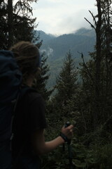 girl in the forest