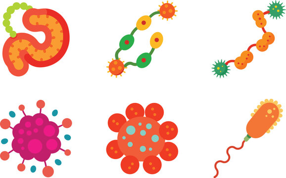 Astonishing Bacteria Vector Pictures