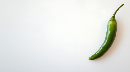 Add vibrant spice to your designs with this fresh green chili pepper, perfect for food blogs and recipes