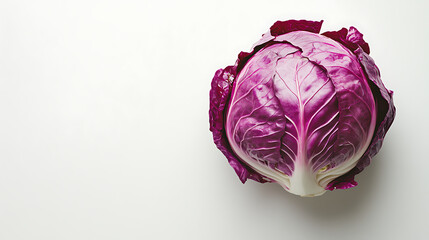 Fresh red cabbage head perfect for healthy recipes and vibrant food photography projects now available