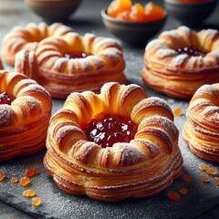 Kouign Amann Sugar crystaled edges frame