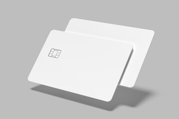 Credit card blank mockup