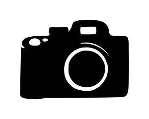 Camera Silhouette vector, Camera icon, Black camera silhouette 