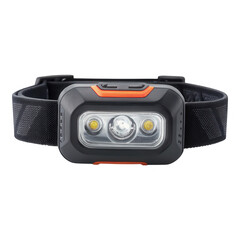 Black and Orange Headlamp with Three LED Lights 1024x1024 pixels Headlight
