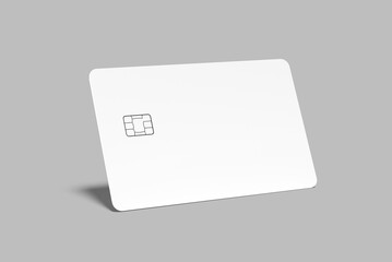 Credit card blank mockup