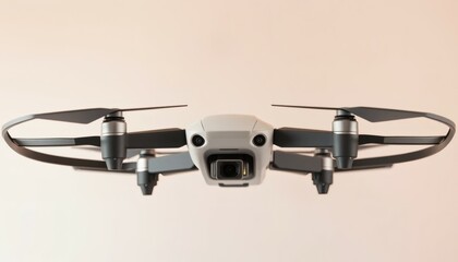 Modern Drone with Camera in Neutral Setting for Aerial Photography and Videography