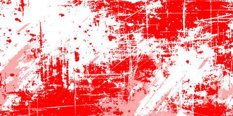 PrintRed Grunge texture white and red Sketch abstract to Create Distressed Effec Abstract texture dust particle and dust grain on white background