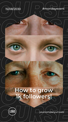 Geometric Frame Social Poster 04