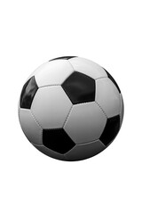 Fototapeta premium Black and white soccer ball isolated on white background