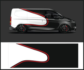 Orange and Black Grunge Car Wrap Design sporty