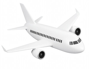 isolate on transparent background PNG Elegant white airplane profile displayed on a black background highlighting the streamlined design and modern aesthetic of aviation