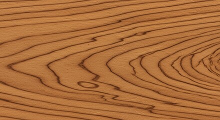 Naklejka premium Exquisite Close-Up of Light Brown Wood Grain with Intricate Curving Patterns