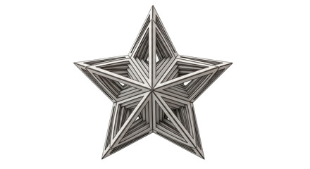 Isolated Geometric Star Design