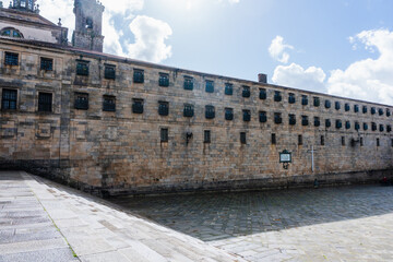 Santiago de Compostela, stare miasto w Hiszpani, miejsce pielgrzymek z całego świata. © Franciszek