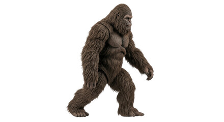 Isolated Sasquatch on White Background