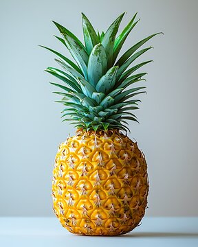 Naklejki Fantasy fruit resembling tropical pineapple form high resolution picture