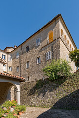 Altes Haus im Castello Bagnone in der Toskana in Italien 