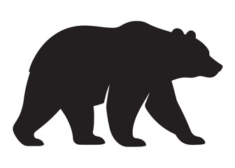 vector silhouettes of a bear, grizzly bear silhouettes, bear silhouette logo vector animals, bear black silhouette animals vector, bear wild animal silhouettes on the white background