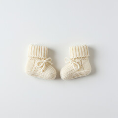baby shoes on white