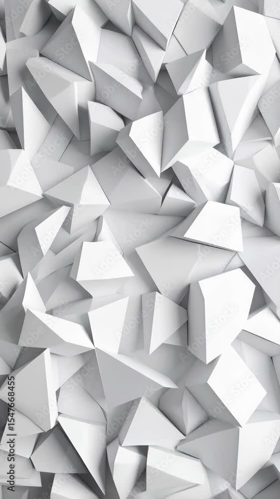 Poster abstract white geometric background with triangle shapes, fractured surface texture, and modern mini