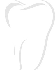 vector illustration of a tooth