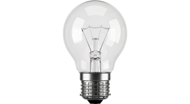 Isolated Light Bulb