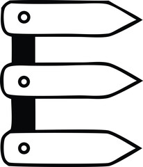 Three Arrow Shaped Banners Connected by a Black Bar Visualizing Progress and Growth in a Streamlined Modern Design