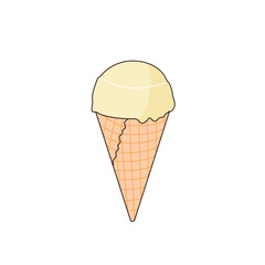 丸いアイスクリーム