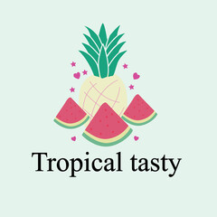 Free vector fresh fruit illustration