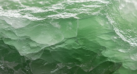 Fototapeta premium Close-up of a Green Fluorite Crystal's Textured Surface