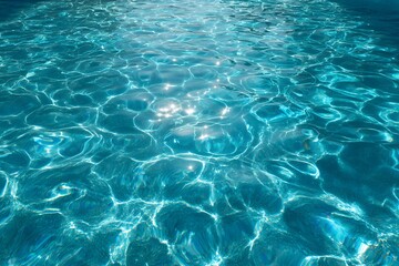 Obraz premium 8k Water texture pattern, reflection of sunlight on the surface, abstract background