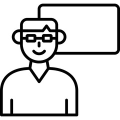 Obraz premium Teacher Icon
