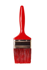A Red Plastic Hair Dyeing Brush Centered On