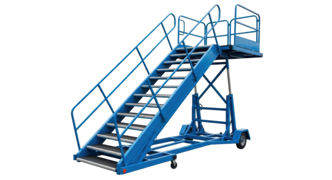 Isolated Aircraft Steps