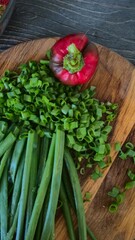 fresh vegetables on a wooden table
