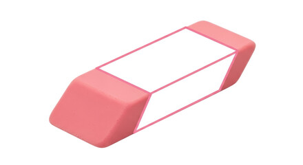 Isolated pink eraser
