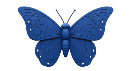 Isolated Blue butterfly