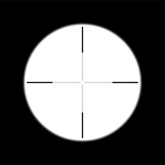 black shooting point target vector