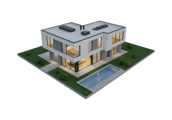 Modern Home Design PNG