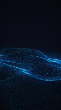 Glowing blue currents interact on a dark background, showcasing unique light patterns in an electrifying scientific display.