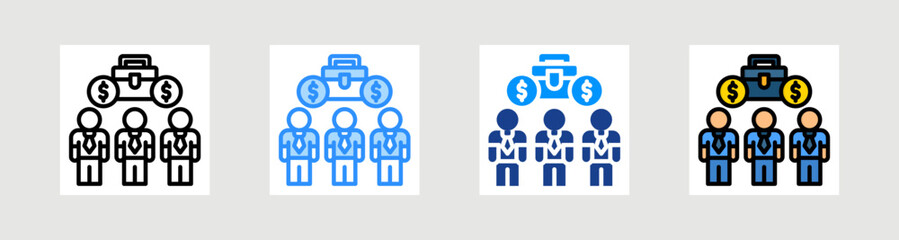 Business Team Icon Collection Set Multiple Style