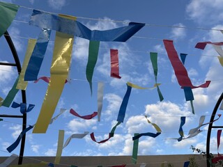 bandeiras coloridas para festa de são joão 