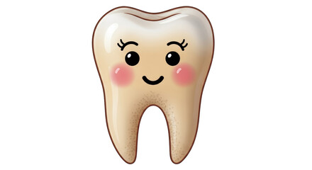 Isolated Tooth with Face
