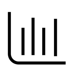 Obraz premium stats icon on white background